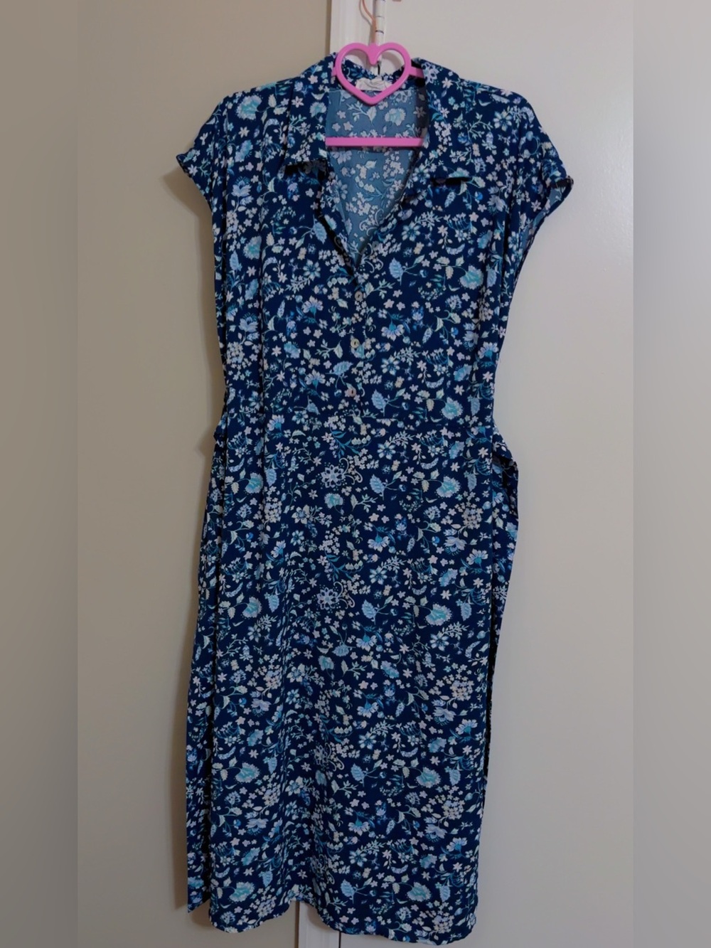 Lucky Brand Navy Floral Maxi Dress